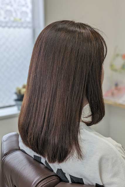 ワンカールロングヘア　ヘアデザイン　磐田市　ヘアサロンさぼてん